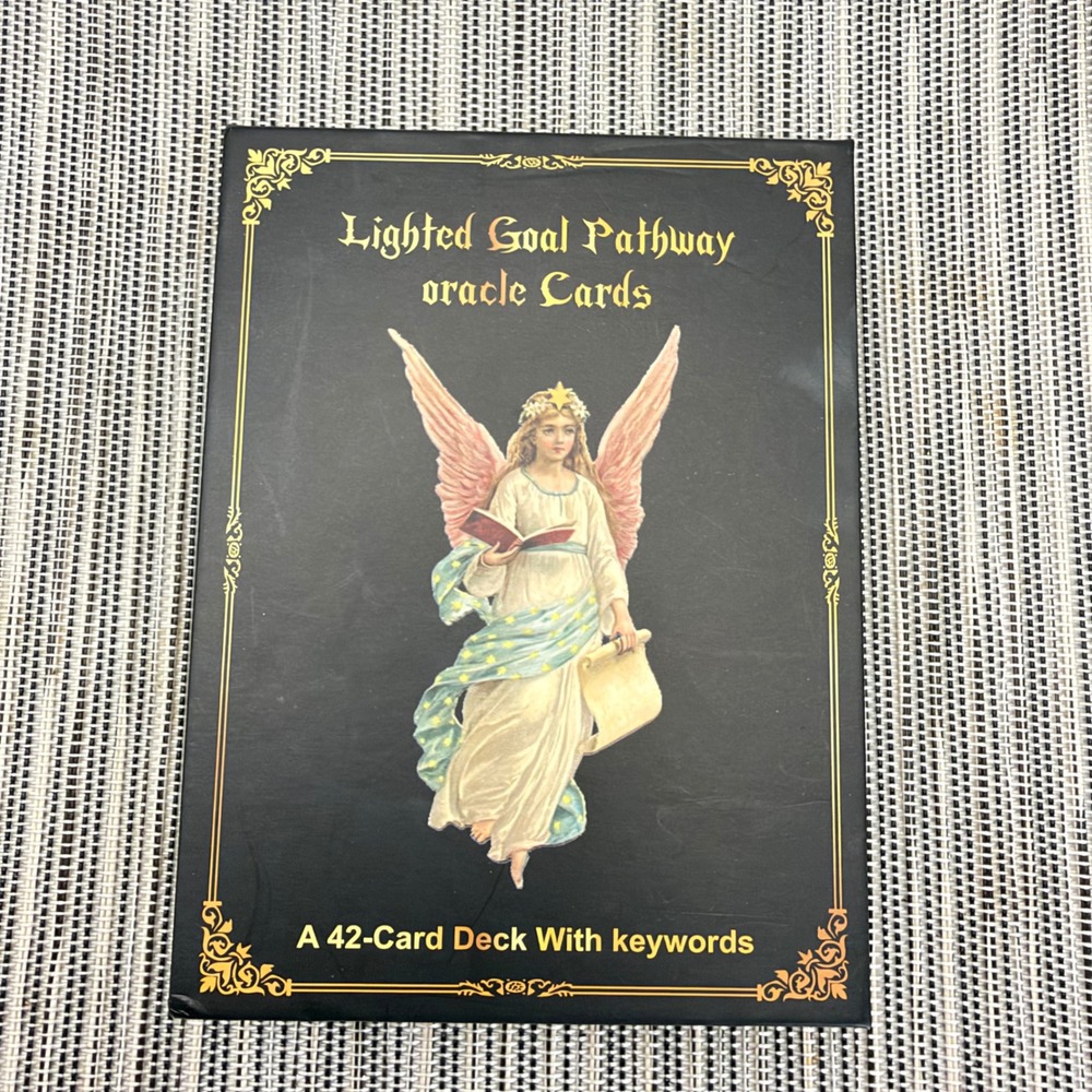 Lighted Goal Pathway Oracle Cards Sishui 42 Card Deck Angelic Guidance Keywords